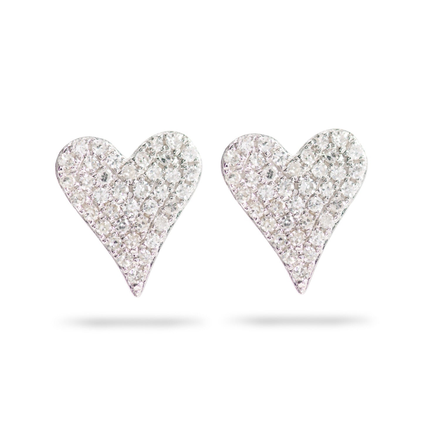 Heart Beading Pave Earrings – AS29