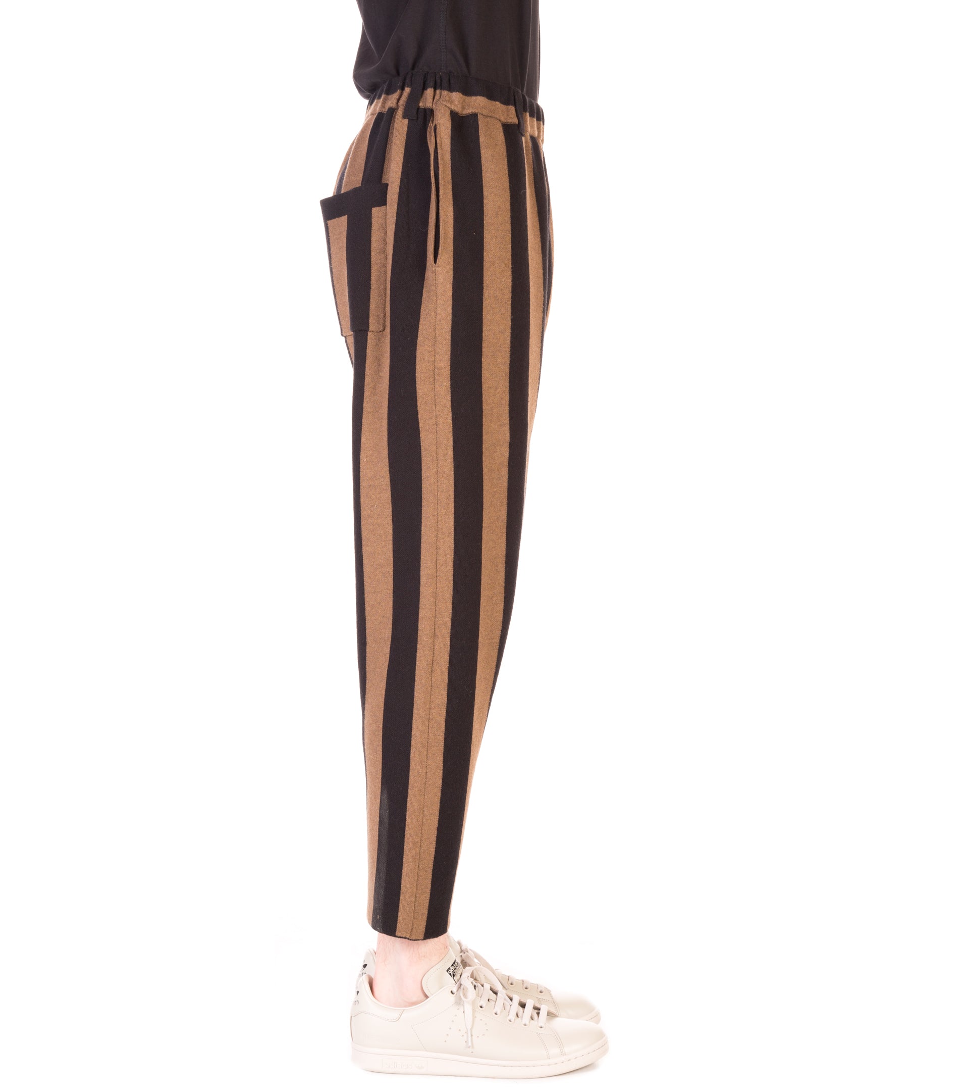 striped knit pants