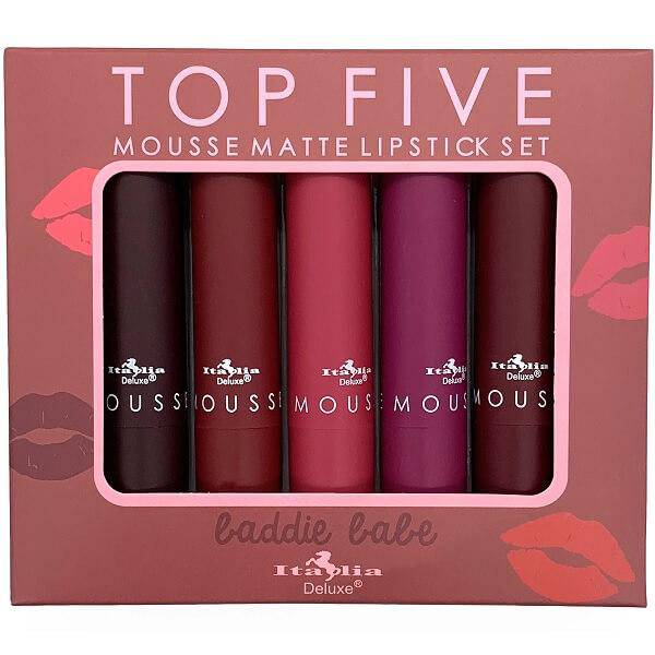 Mousse Matte Lipstick - Top Five Sets by Italia Deluxe | HB Beauty Bar