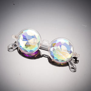 Intense Diamond Crystal Kaleidoscope Effect rainbow crystal lens Sunglasses Women Men Party Festival  Glasses at SuperFried's Festival Accessories and Sunglasses Online store