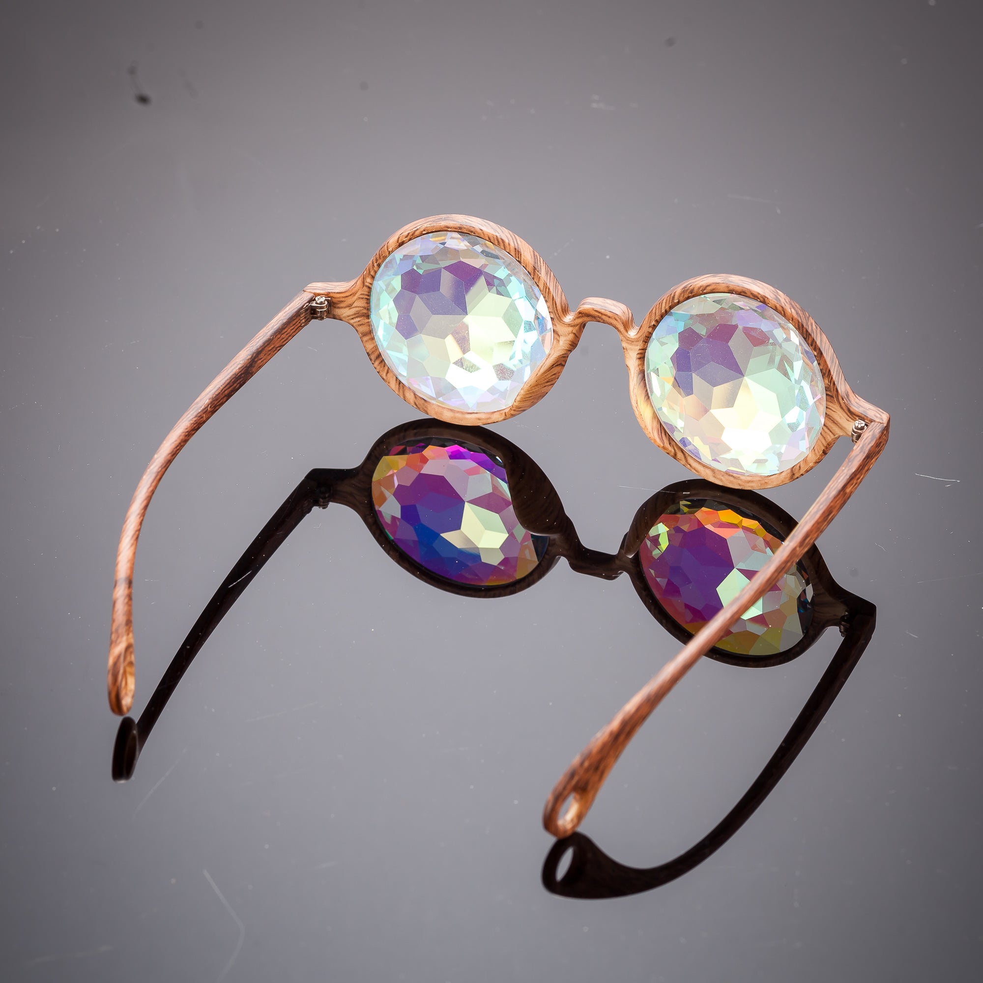 flat back kaleidoscope glasses