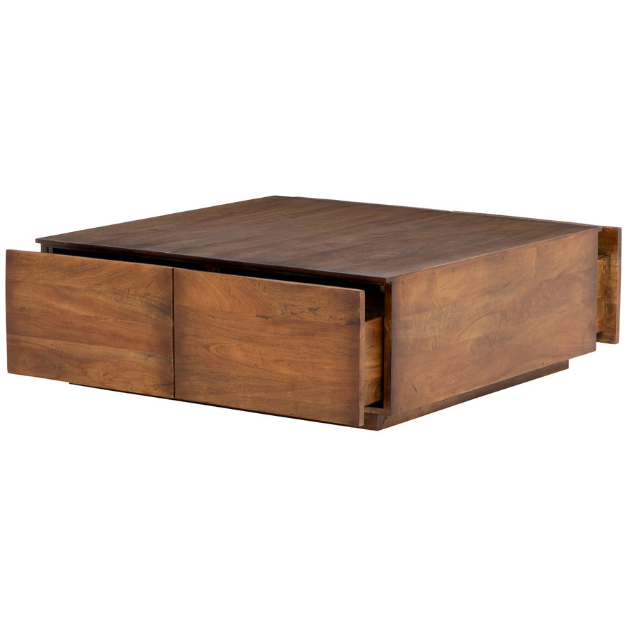 Four Hands Harmon Duncan Storage Coffee Table - Reclaimed Fruitwood
