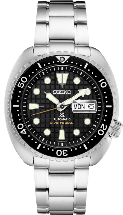 Seiko Prospex King Turtle Black Stainless SRPE03 Dive Watch Automatic