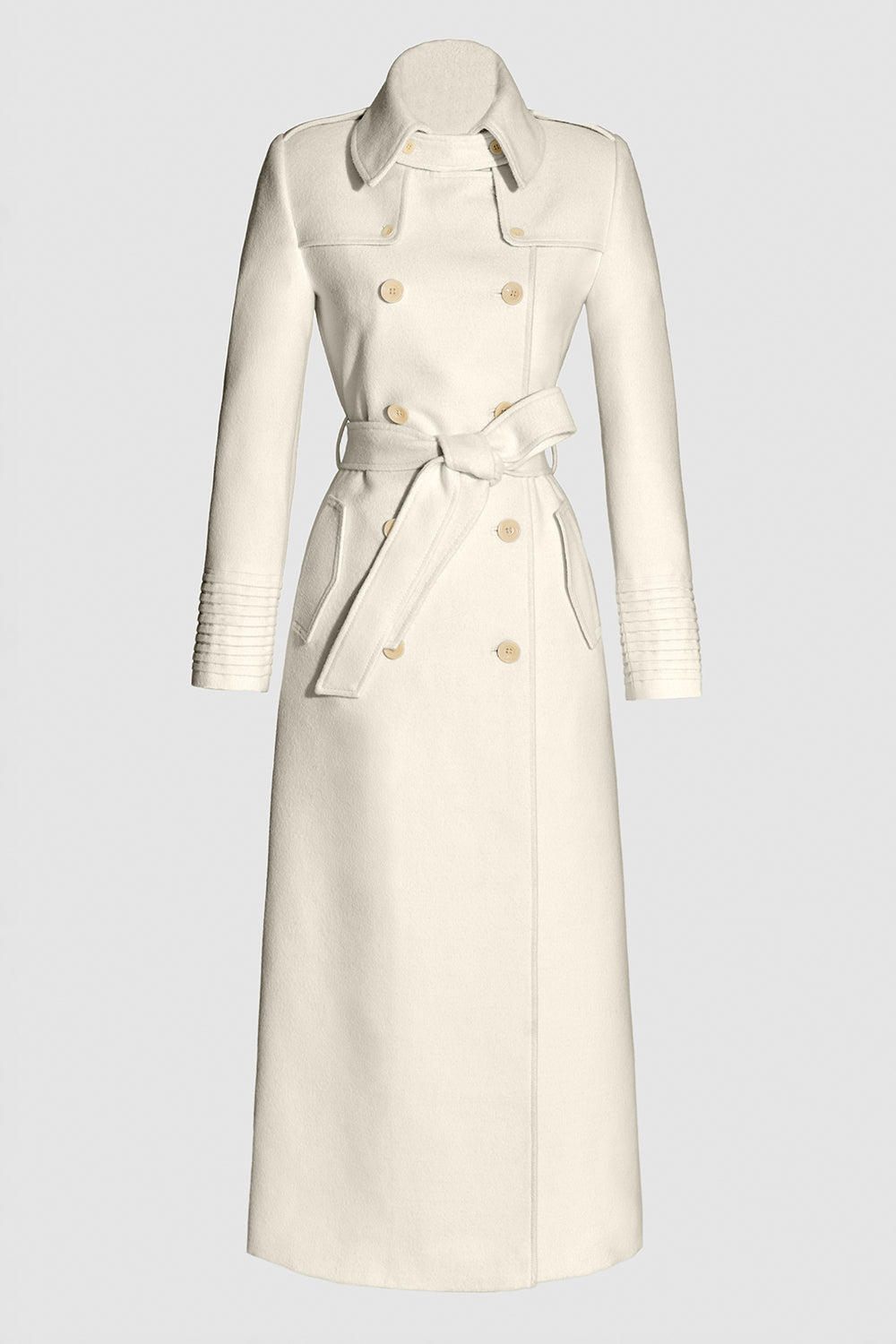 Baby Alpaca Maxi Trench Coat