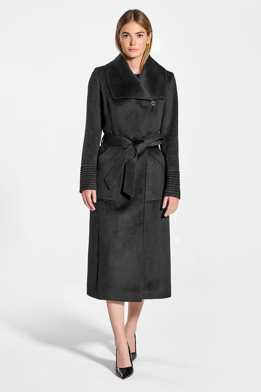 Calvin Klein Notched Collar Wrap Coat ❤️ビンテージ❤️ レディース
