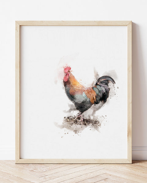 Custom Pet Portraits - Rooster Kitchen Art