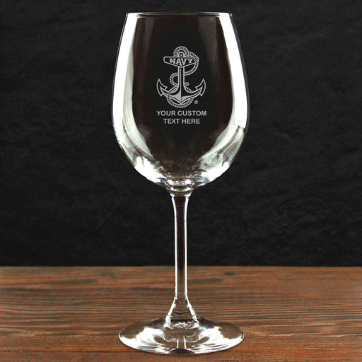 Anchor Etched Stemless Wine Glass Set