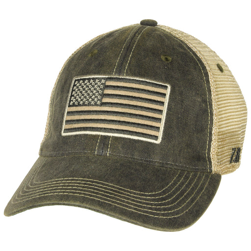 American Flag Vintage Trucker Hat — 7.62 Design