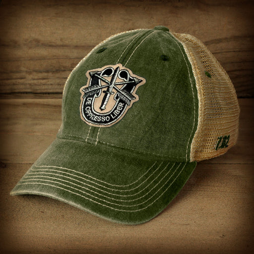 U.S. Army Logo Vintage Trucker Hat — 7.62 Design