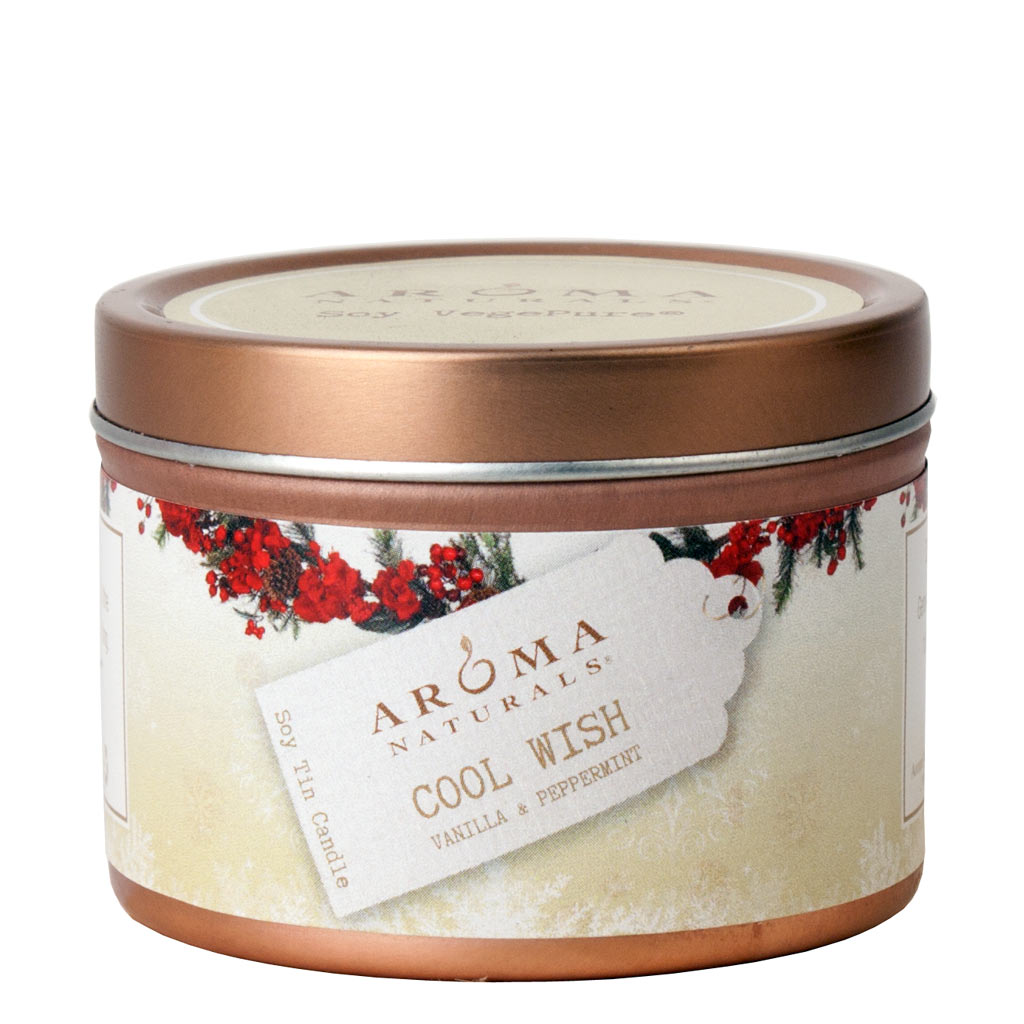 Cool Wish Holiday Soy Vegepure Travel Tin Aroma Naturals