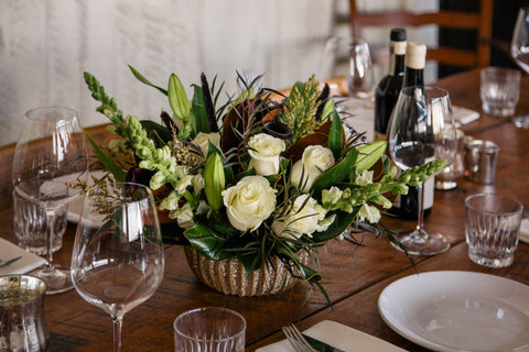 autumn forage thanksgiving floral arrangement