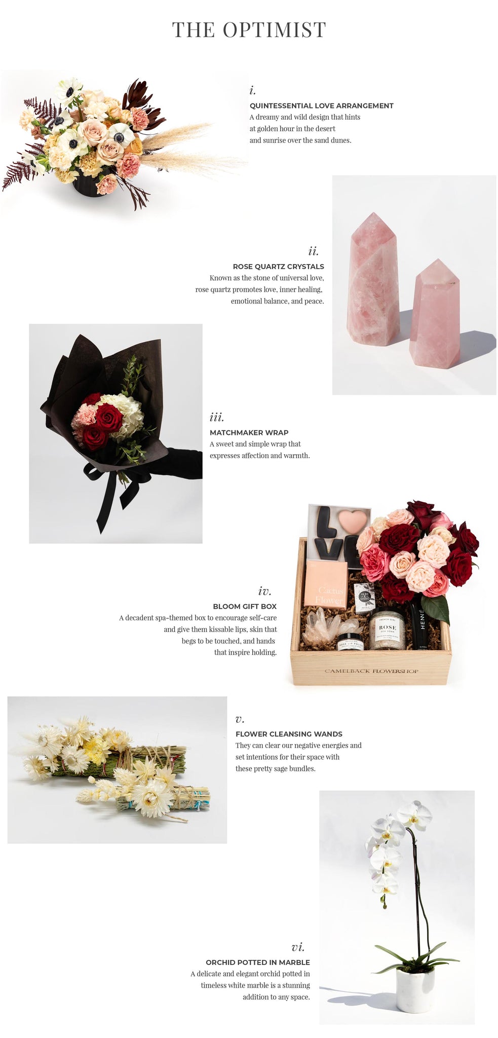 Valentine's Day Gifts Phoenix Florist Camelback Flowershop Gift Guide: The Optimist