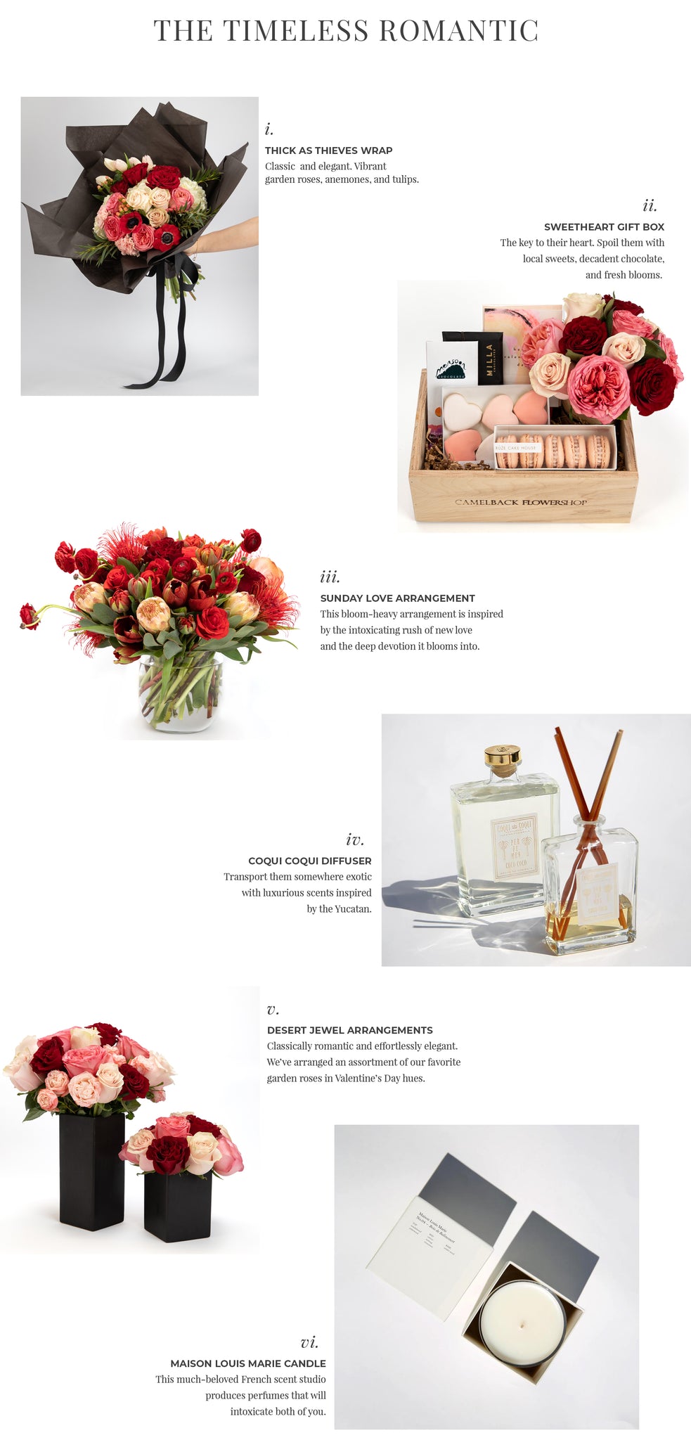 Valentine's Day Gift Ideas Phoenix Florist Camelback Flowershop: Timeless Romantic