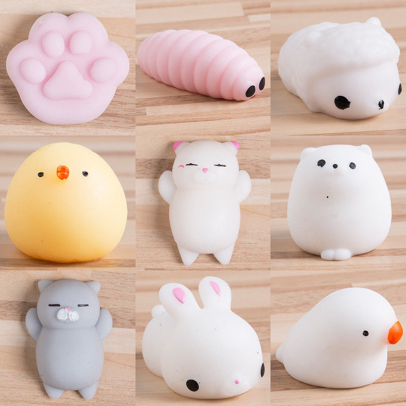 New Cute Squeeze Squishy Scented Cream Cartoon Slow Rising Stretch Toy Phone Chain Strap Kids Gift