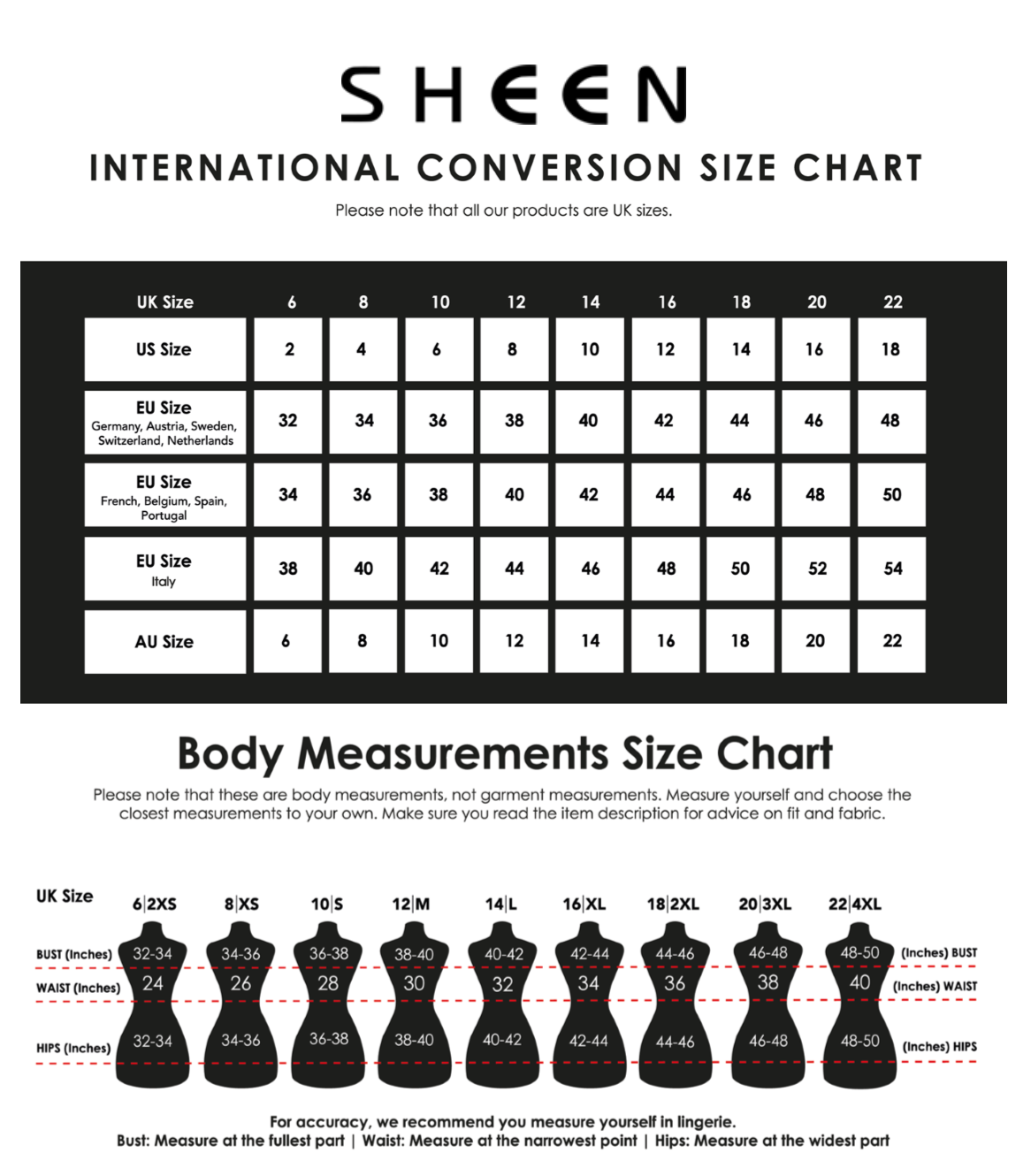 Shein Shoe Size-chart Us