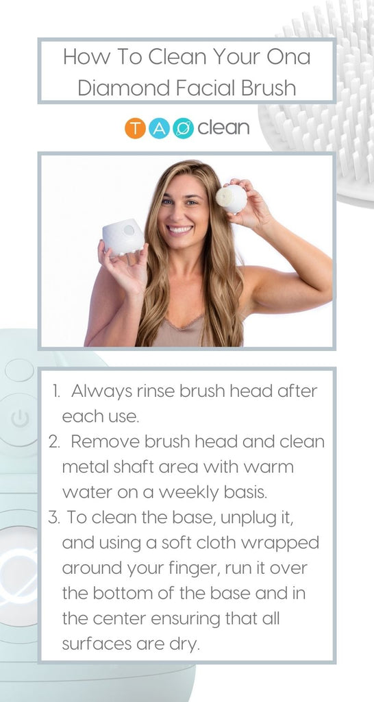 Cleaning your facebrush