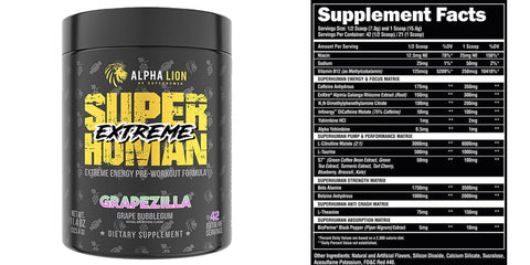 Alpha Lion Super Human Extreme Pre workout Coalition Nutrition