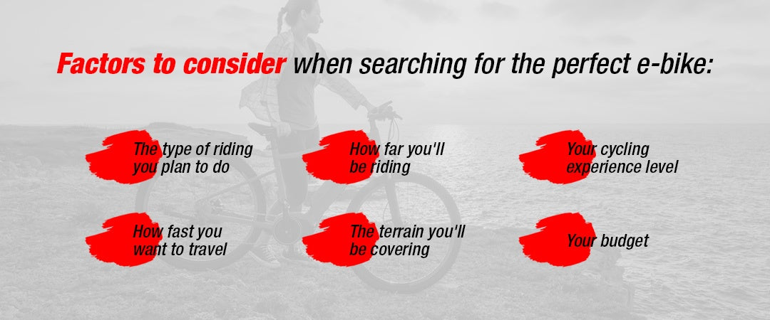 Factors to Consider When Searching For The Perfect E-Bike