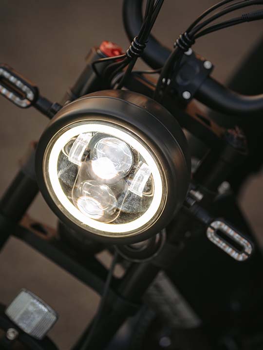 Juiced Bikes Electric Bike Components Explained Headlight