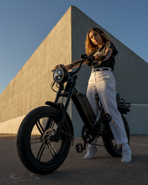 moped style electric bicycle