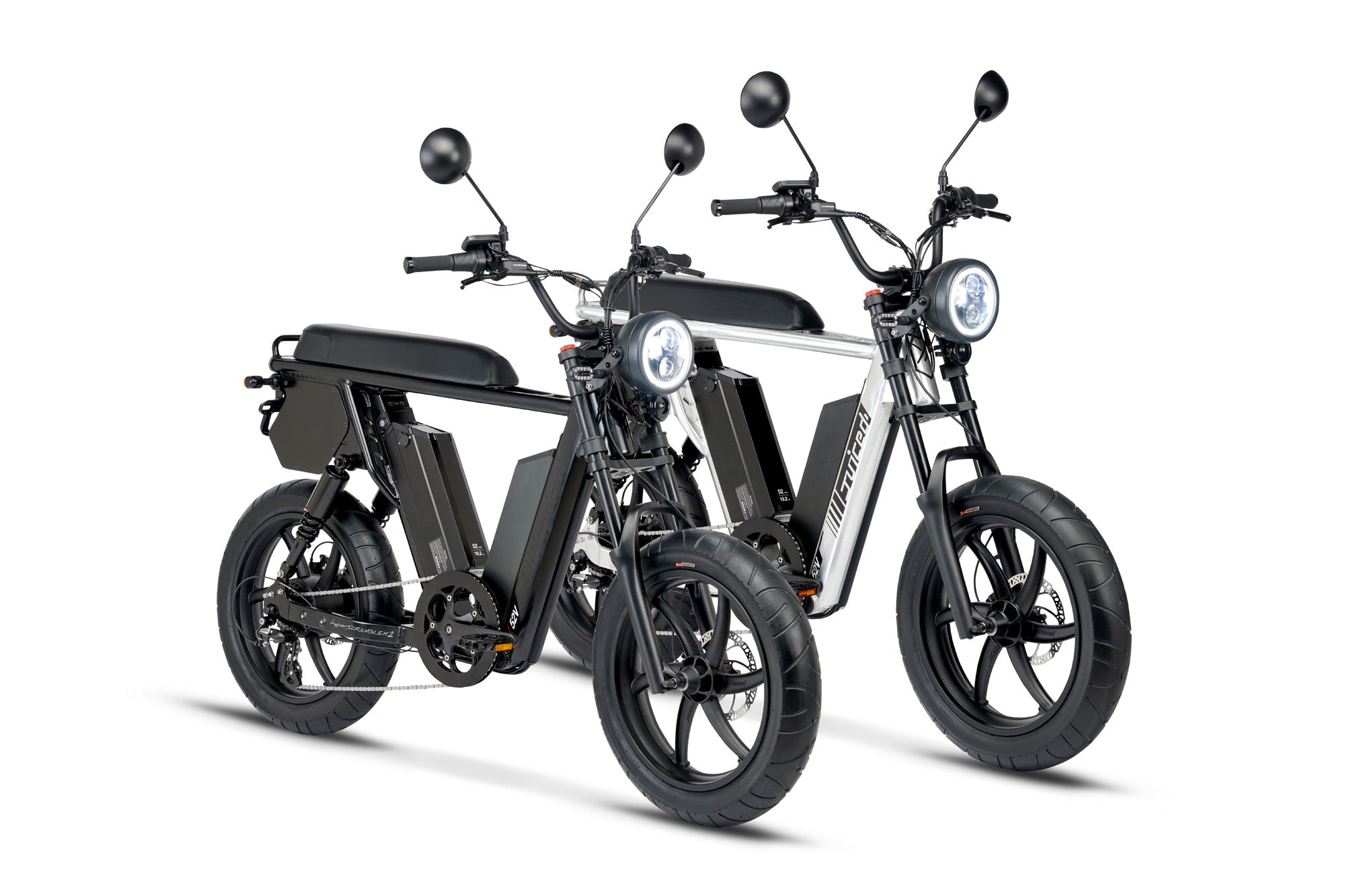 The Scrambler bikes side by side