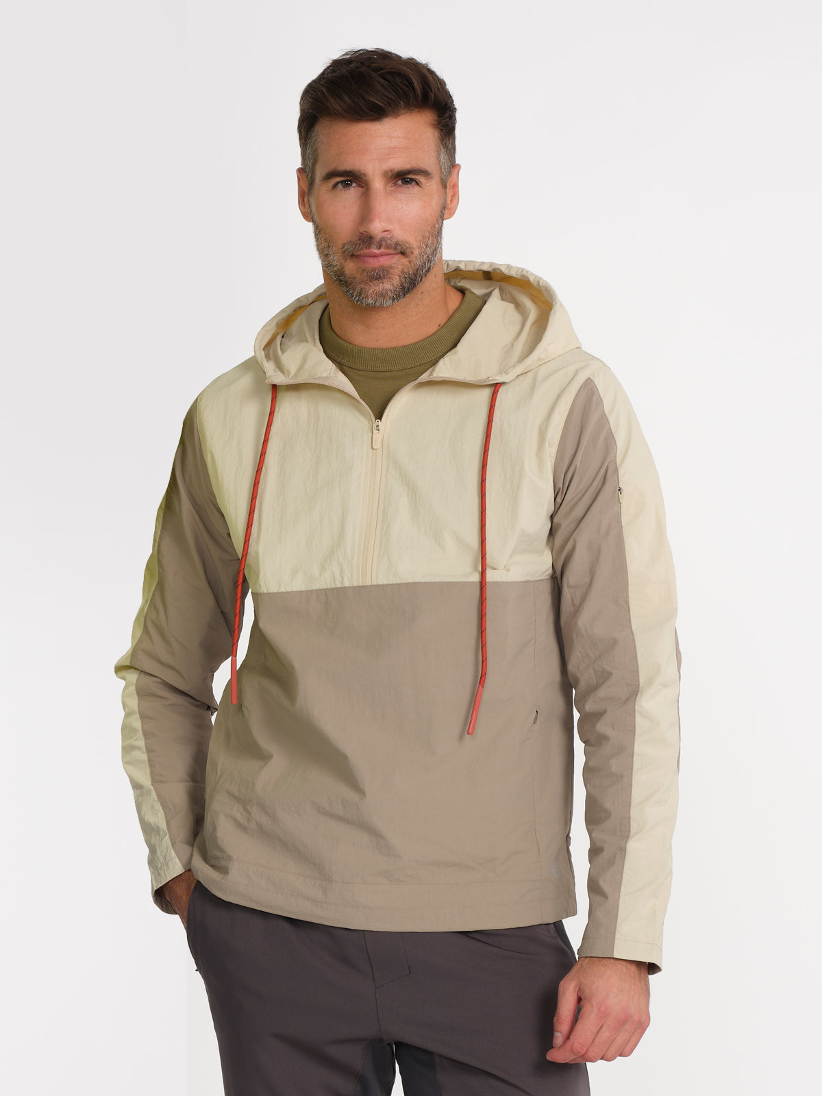 Element 1/2 Zip Hooded Anorak hongkongpackagetours (Sand/Driftwood)