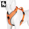 orange lightweight reflective no pull dog harness truelove