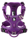 truelove purple open neck dog harness TLH56512 with neck clip