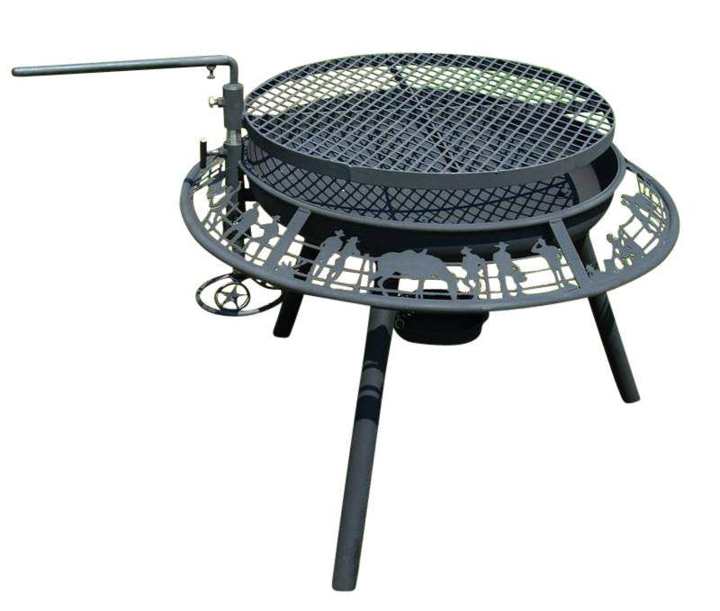 BBQ, Fire Pit, Spit Rotisserie - 1.2m - Black