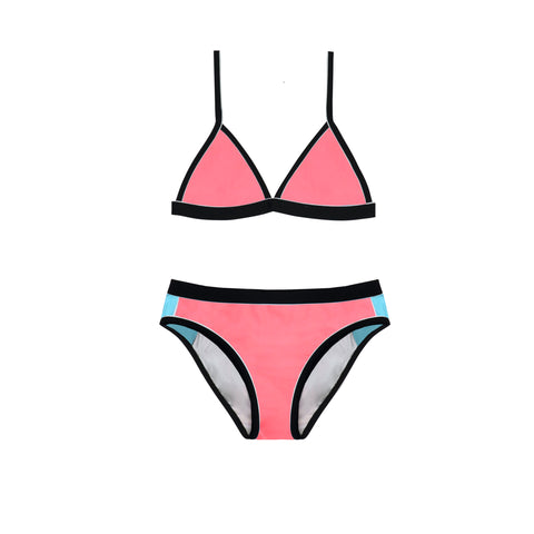 1314 Summer Tribe Plain Tri Bikini