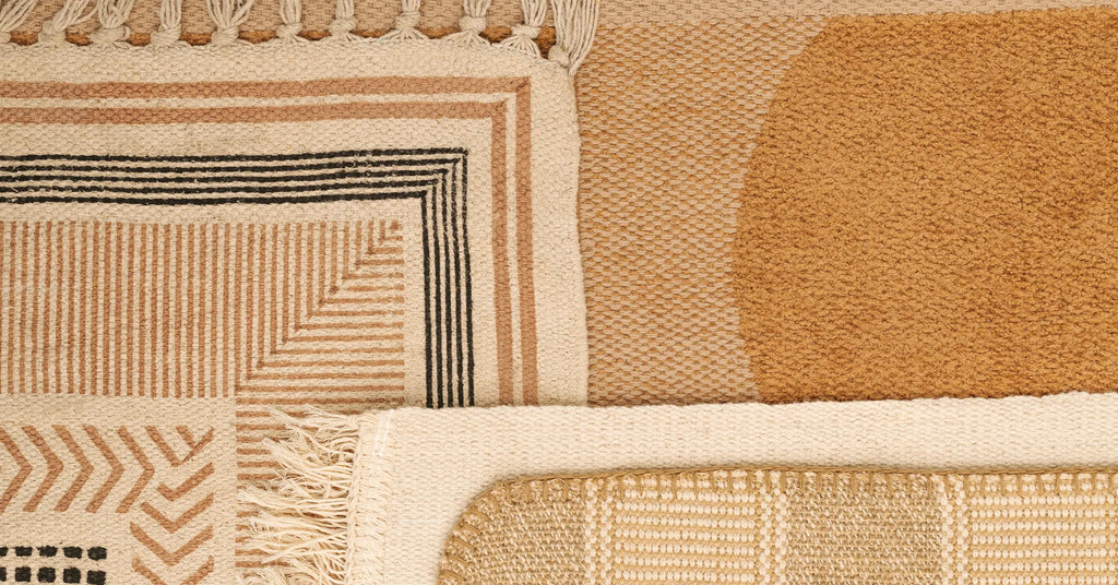 Organic Modern Style Aesthetic textile background, ethnic pattern Rug