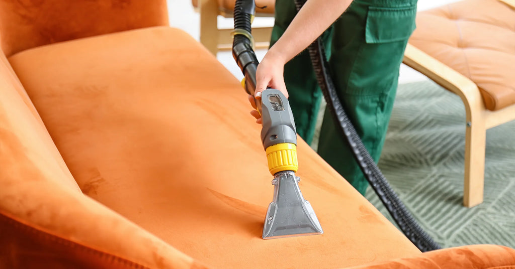 Vacuuming the Leather Couch