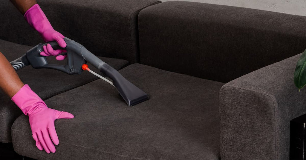 Velvet Couch Vacuuming