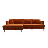 Best Sectional Sofa (Burnt Orange Velvet) | Mid in Mod | Houston TX | Best Furniture stores in Houston