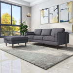 Fordham Ottoman - Dark Gray Fabric | MidinMod | Houston TX | Best Furniture stores in Houston