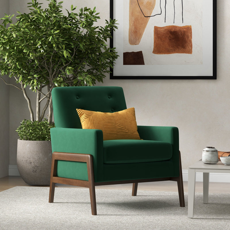 emerald green lounge chair