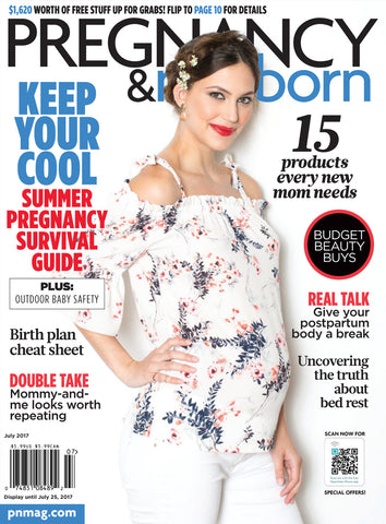 Beau and Belle Littles in Pregnancy and Newborn Magazine July 2017