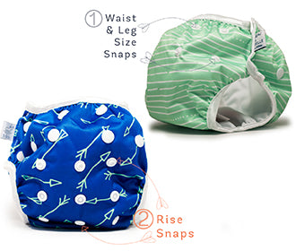 Solid Color Reusable Swim Diaper