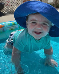 baby in pool