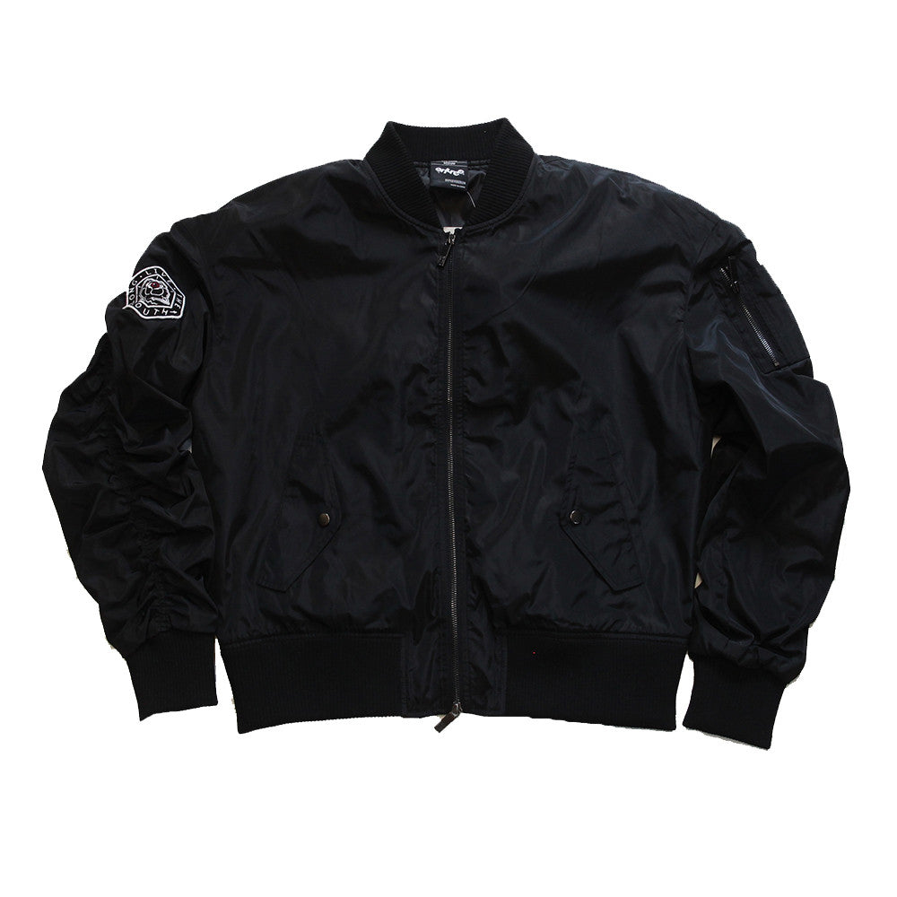 Misunderstood Black Embroidery Bomber Jacket – Entree Lifestyle