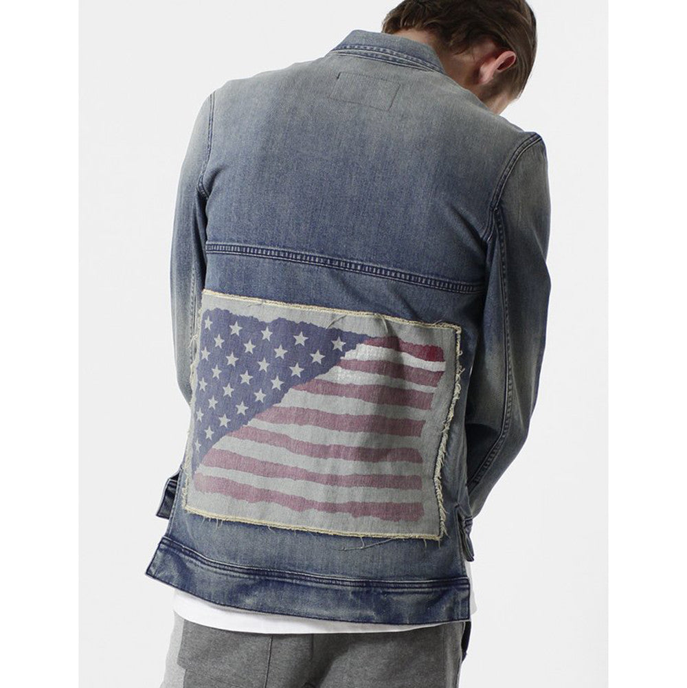 Entree LS Olympic USA Flag Vintage Wash Denim Jacket – Entree Lifestyle