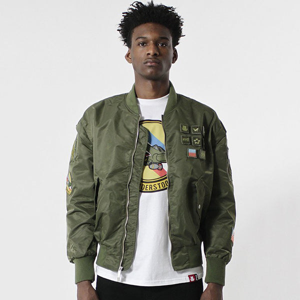 Entree LS Militeddy MA-1 Olive Flight Bomber Jacket – Entree Lifestyle