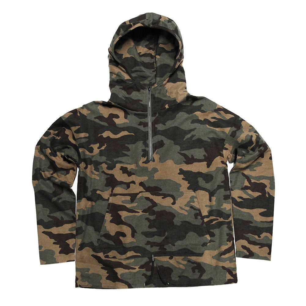 Vietnam Brushed Camo Embroidery Pull Over Hoodie – Entree Lifestyle