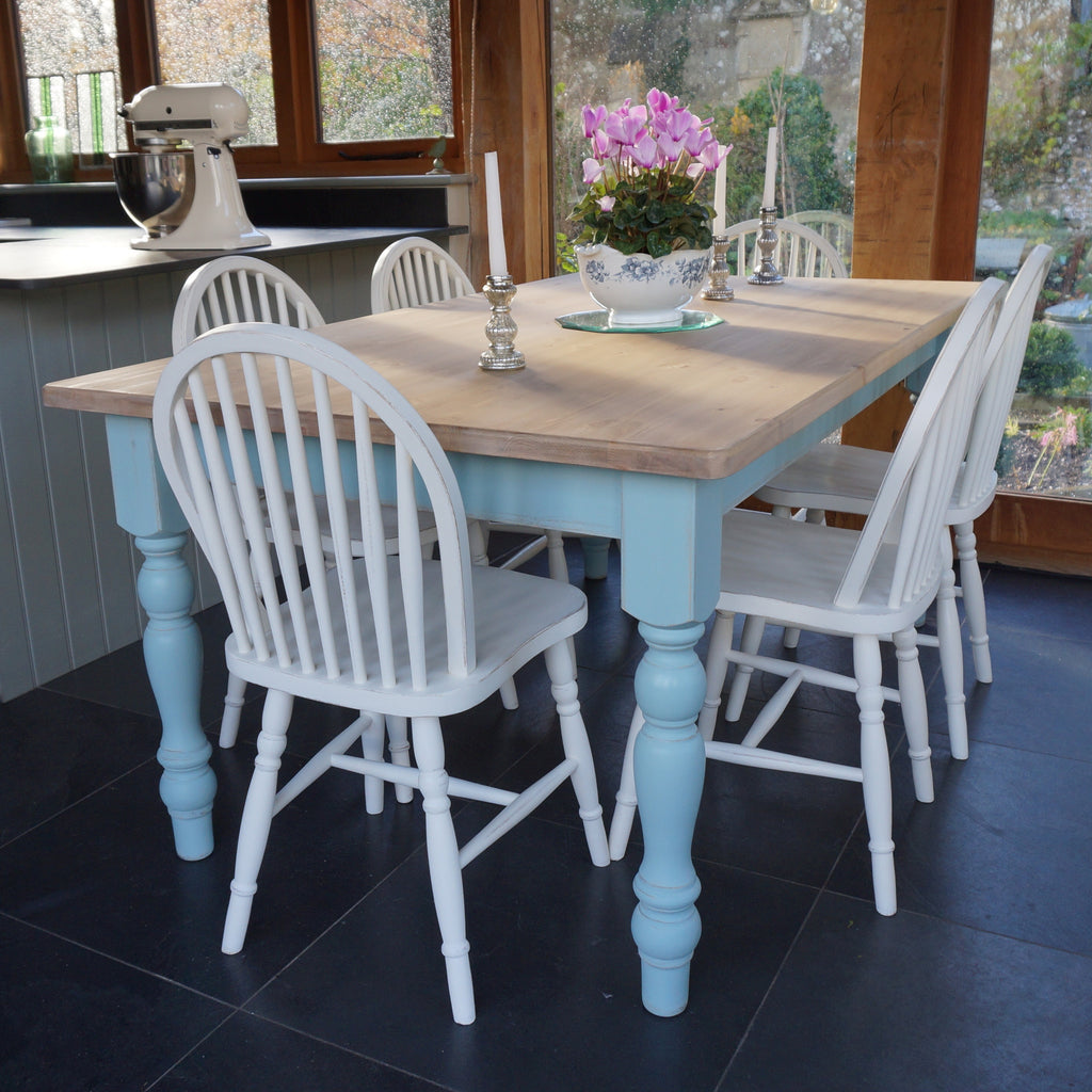 hand painted table and chairs