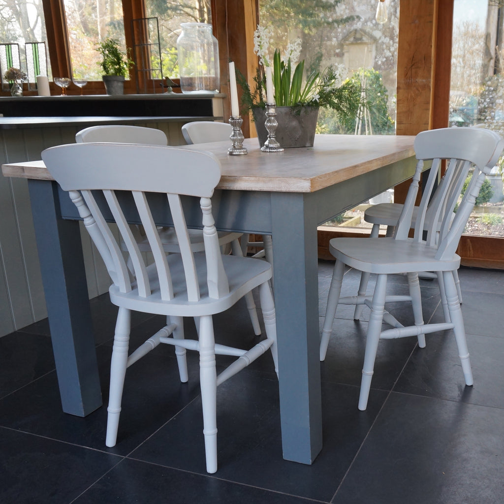 hand painted farmhouse chairs