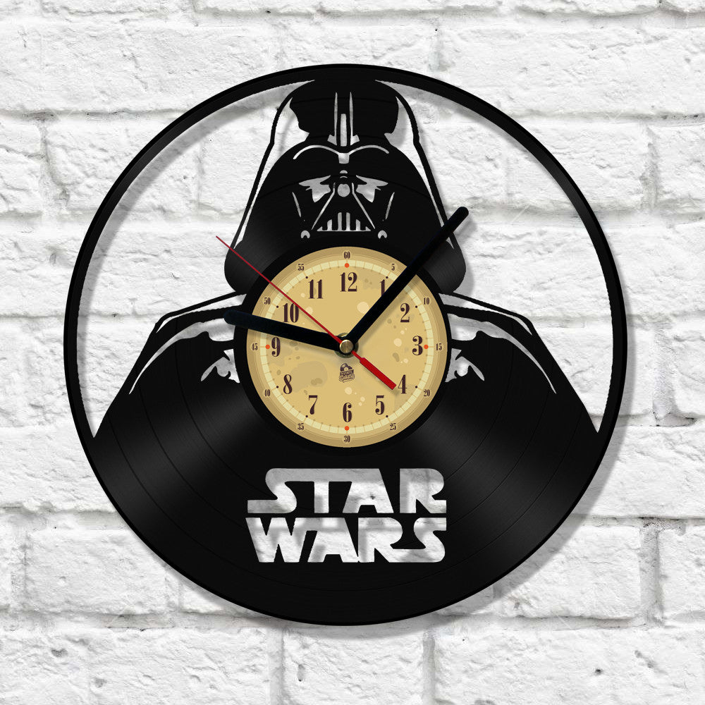 Vinyl Clock Darth Vader Vinyleaters