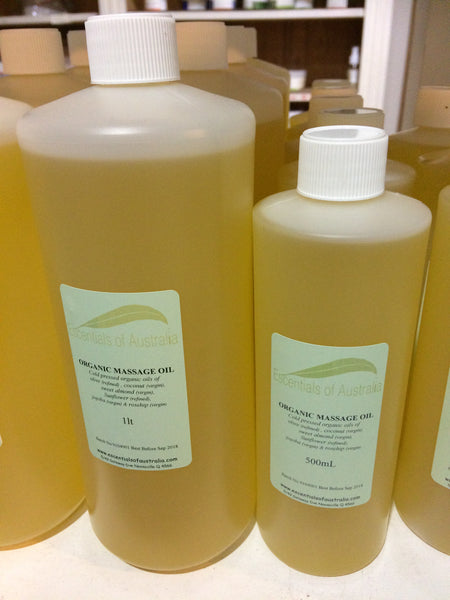 Massage Oil Organic Blend Escentials Of Australia