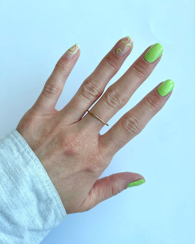 Green pistachio nail polish