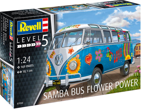 compressie Regeneratief Strikt Revell 1/24 Scale VW T1 Samba Bus Flower Power #07050 - Unpainted & Un –  Victory Models