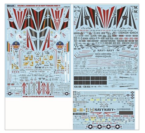 Furball Decals 1 48 Usn Vf 154 F 14 Tomcats Colors Markings Pt Vi Fd Victory Models